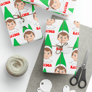 Elf wrapping paper