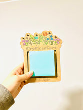Load image into Gallery viewer, Personalized Teacher Sticky Note Holder – Floral Design