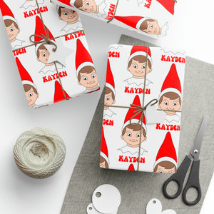 Elf wrapping paper