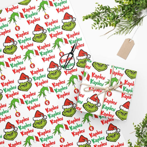 Mean Green Guy Gift wrapping paper