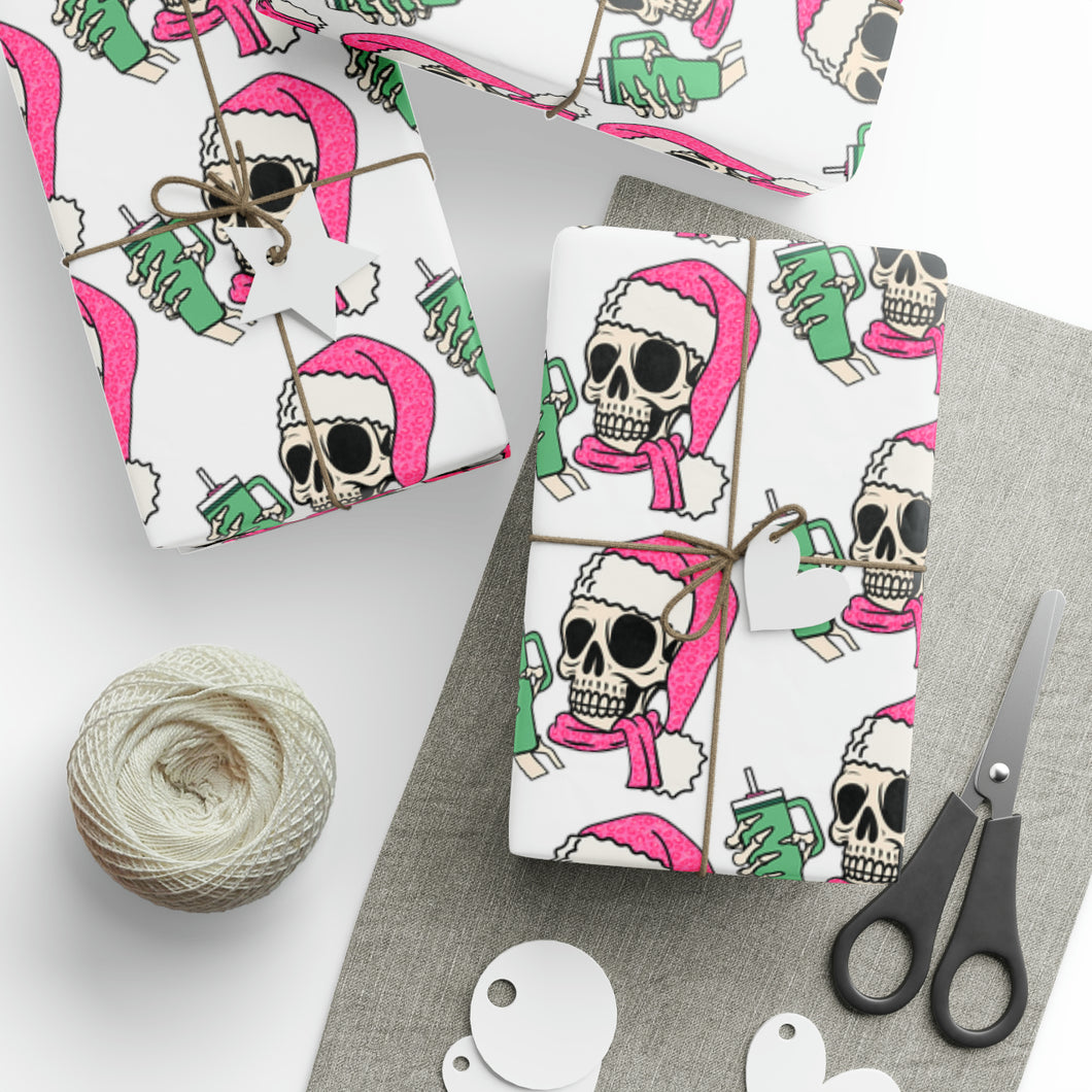 Bougie Dead inside Skelton Gift Wrap