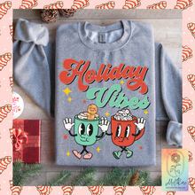 Load image into Gallery viewer, Vintage Holiday Vibes hot coco crew neck | Holiday Crew neck | Retro Hot Coco Crewneck