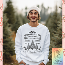 Load image into Gallery viewer, Griswold Christmas Tree Farm sweatshirt | Holiday sweatshirt | Christmas Vacation Crew Neck | Christmas Party Sweatshirt