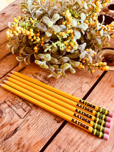 Load image into Gallery viewer, Personalized back to school pencils