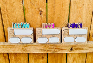 Personalized Dry Erase First Day Of School Signs