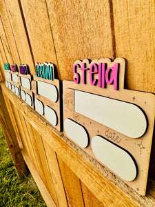 Personalized Dry Erase First Day Of School Signs