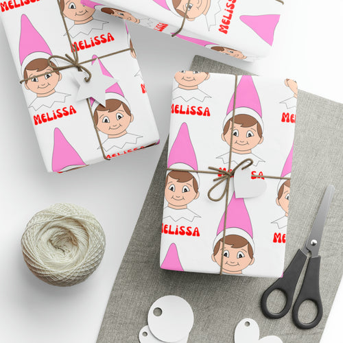 Elf wrapping paper