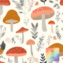 Load image into Gallery viewer, Whimsical Mushroom Wrapping paper