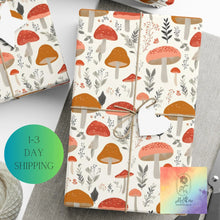 Load image into Gallery viewer, Whimsical Mushroom Wrapping paper