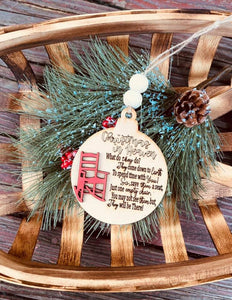 Memorial chair - Christmas in Heaven Ornament