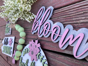 Bloom Tiered Tray Sign Set