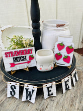 Load image into Gallery viewer, Strawberry Patch Tiered Tray Set