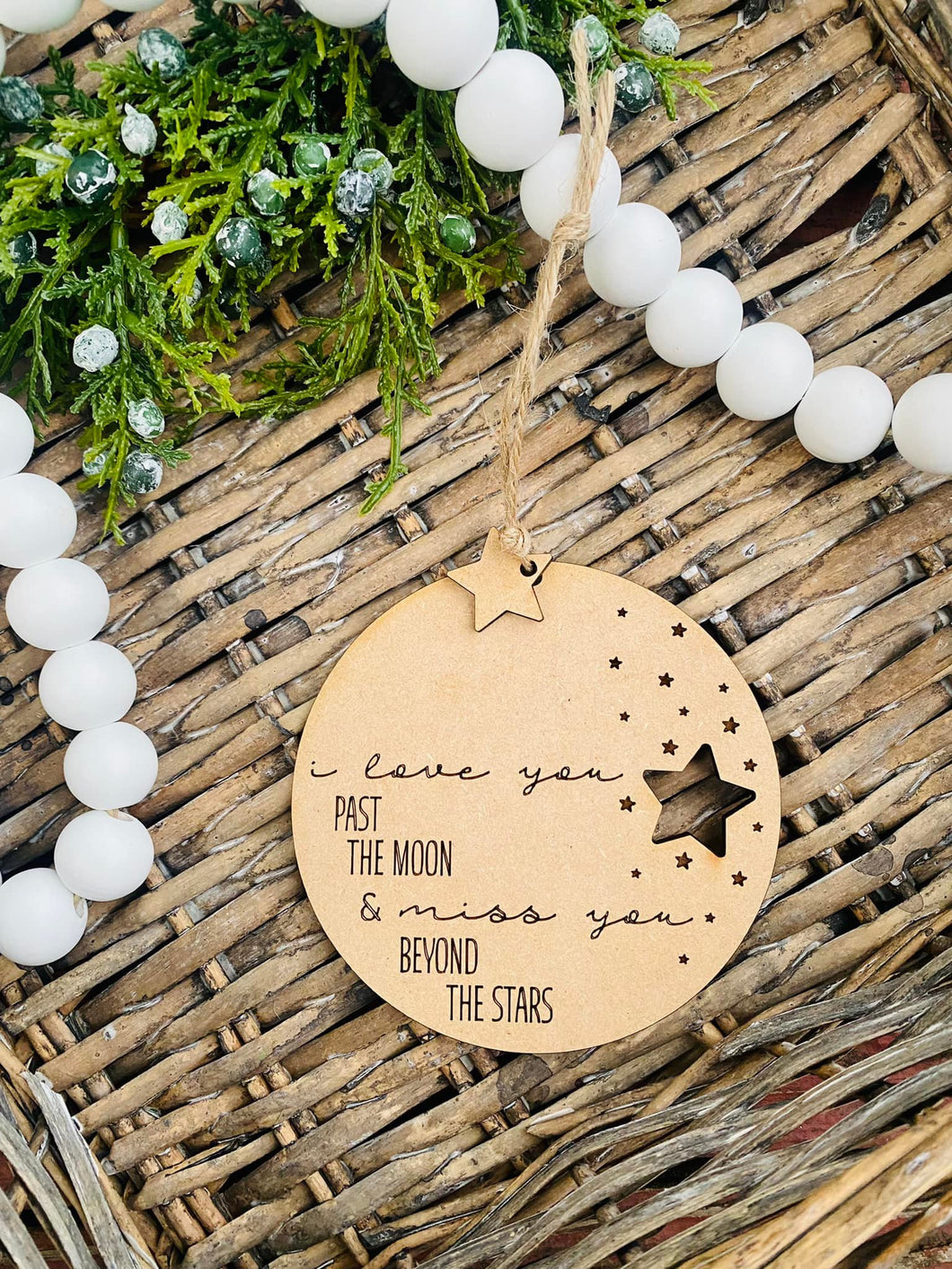 Moon and Stars Memorial Ornament