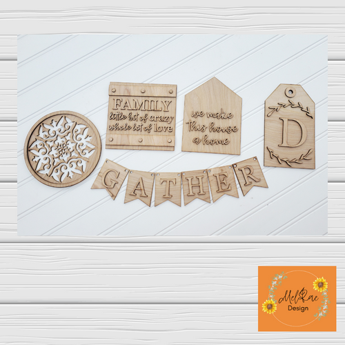 Family Tiered Tray Sign Set