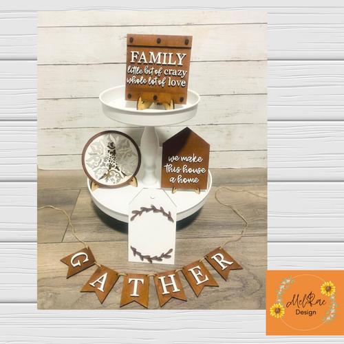 Family Tiered Tray Finished Signs