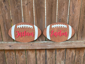 Football Nursery/ Kids Bedroom Signs