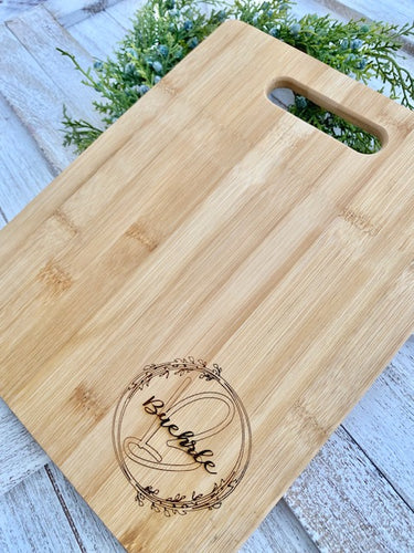 Personalized monogramed Cutting Board