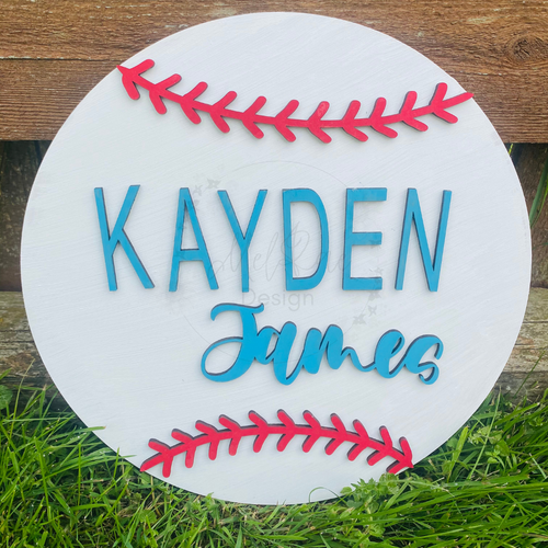 Baseball Bedroom/Nursery Sign