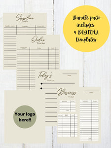 Personalized Business Budget planner, digital budget planner,budget tracker, small business budget, to do list, small business organization