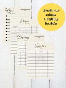 Bee Business Budget planner, digital budget planner,budget tracker, small business budget, to do list, small business organization