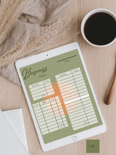 Load image into Gallery viewer, Personalized Business Budget planner, digital budget planner,budget tracker, small business budget, to do list, small business organization