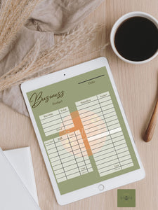 Personalized Business Budget planner, digital budget planner,budget tracker, small business budget, to do list, small business organization