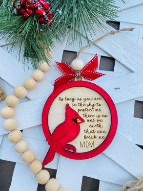 memorial cardinal ornament