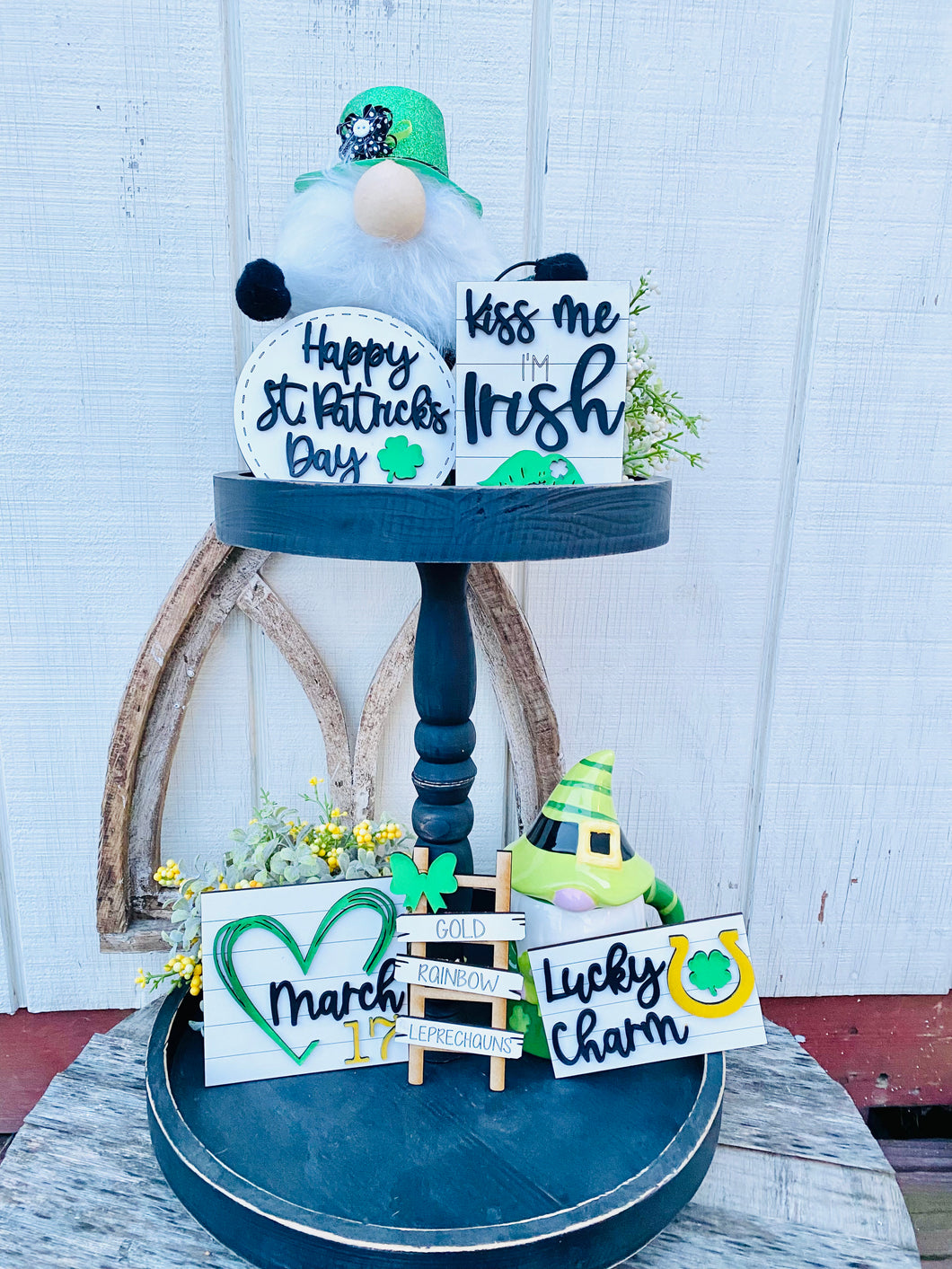 St.Patrick’s day tiered tray set