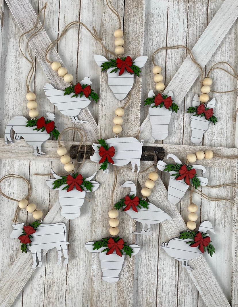 Shiplap farm ornaments