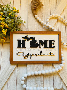 Home coordinates sign