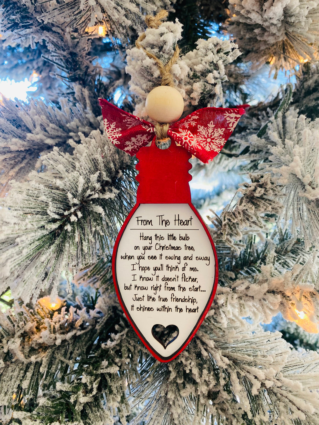 From the heart ornament