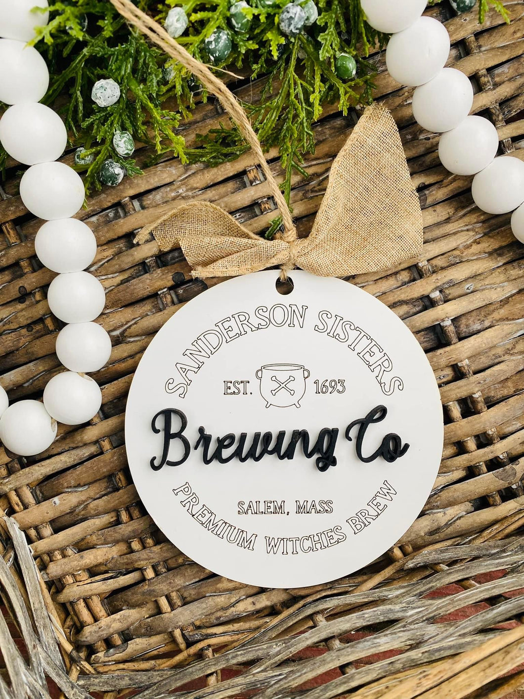 Witches brewing company ornament