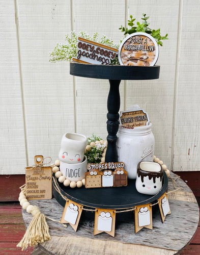 S’mores squad tiered tray set