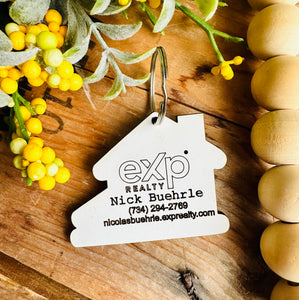 Realtor house keychain