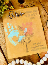 Load image into Gallery viewer, Mother’s Day hand print sign