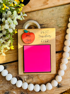 Teacher sticky note holder