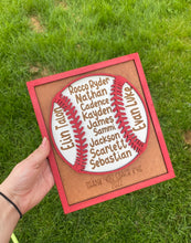 Load image into Gallery viewer, Personalized baseball sign